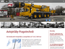 Tablet Screenshot of pragotechnik.cz